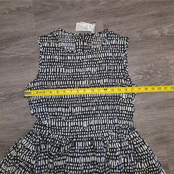 Max Mara A-Line Printed Midi Length Dress Black - Picture 7 of 8